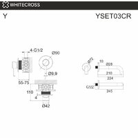 Смеситель Whitecross Y YSET03CR (хром) - Превью изображения №3 — Интернет-магазин samo.by