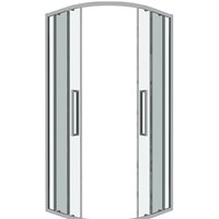Душевой уголок Grossman Cosmo 90x90x195 301.K33.02.9090.10.00 (хром/прозрачное стекло) - Превью изображения №2 — Интернет-магазин samo.by