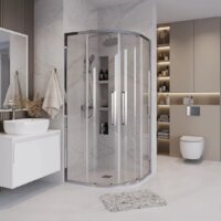 Душевой уголок Grossman Cosmo 90x90x195 301.K33.02.9090.10.00 (хром/прозрачное стекло) - Превью изображения №7 — Интернет-магазин samo.by