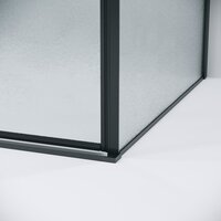 Душевой уголок Grossman Galaxy 100x80x195 120.K33.01.1080.21.02 (черный матовый/стекло шиншилла) - Превью изображения №5 — Интернет-магазин samo.by