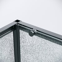 Душевой уголок Grossman Galaxy 100x80x195 120.K33.01.1080.21.02 (черный матовый/стекло шиншилла) - Превью изображения №3 — Интернет-магазин samo.by