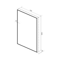  Wellsee , Зеркало с фоновой LED-подсветкой 7 Rays' Spectrum 172201040, 70 х 120 см (с сенсором и регулировкой яркости освещения) - Превью изображения №9 — Интернет-магазин samo.by