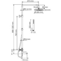 Душевая система  Wasserkraft A288.077.217.BM Thermo - Превью изображения №3 — Интернет-магазин samo.by