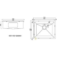 Кухонная мойка ARFEKA ECO AR 550*450 SATIN - Превью изображения №10 — Интернет-магазин samo.by