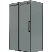 Grossman Classic 130x90x195 120.K33.04.1390.21.10 (черный матовый/тонированное стекло)