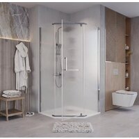 Душевой уголок Grossman Pragma 90x90x195 302.K33.03.9090.10.02 (хром/шиншилла стекло) - Превью изображения №7 — Интернет-магазин samo.by