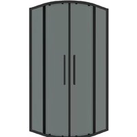 Grossman Cosmo 80x80x195 301.K33.02.8080.21.10 (черный матовый/тонированное стекло)
