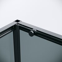 Душевой уголок Grossman Galaxy 100x80x195 120.K33.01.1080.21.10 (черный матовый/тонированное стекло) - Превью изображения №3 — Интернет-магазин samo.by