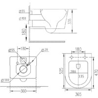 Унитаз подвесной Roxen Porto в комплекте с инсталляцией StounFix Dual Fresh 6 в 1 966529 (кнопка: бежевый) - Превью изображения №16 — Интернет-магазин samo.by