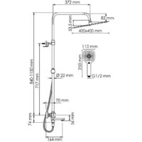 Душевая система  Wasserkraft A199.119.065.010.CH Thermo - Превью изображения №3 — Интернет-магазин samo.by