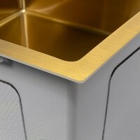 Кухонная мойка ARFEKA ECO AR 550*450 GOLD PVD NANO - Превью изображения №7 — Интернет-магазин samo.by