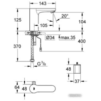 Смеситель Grohe Eurosmart Cosmopolitan E 36327001 - Превью изображения №2 — Интернет-магазин samo.by