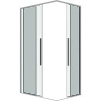 Душевой уголок Grossman Galaxy 110x80x195 300.K33.01.1180.10.00 (хром/прозрачное стекло) - Превью изображения №2 — Интернет-магазин samo.by