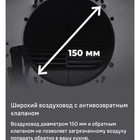 Кухонная вытяжка MAUNFELD Lee Push 39 (нержавеющая сталь) - Превью изображения №21 — Интернет-магазин samo.by