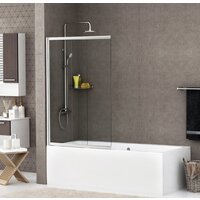 Стеклянная шторка для ванны Wasserkraft Main 41S02-80 WasserSchutz - Превью изображения №2 — Интернет-магазин samo.by