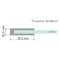 Стеклянная шторка для ванны Wasserkraft Main 41S02-80 WasserSchutz - Превью изображения №4 — Интернет-магазин samo.by