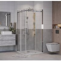 Душевой уголок Grossman Classic 80x80x195 300.K33.04.8080.10.00 (хром/прозрачное стекло) - Превью изображения №7 — Интернет-магазин samo.by