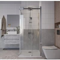 Душевой уголок Grossman Classic 80x80x195 300.K33.04.8080.10.00 (хром/прозрачное стекло) - Превью изображения №9 — Интернет-магазин samo.by