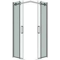 Душевой уголок Grossman Classic 80x80x195 300.K33.04.8080.10.00 (хром/прозрачное стекло) - Превью изображения №12 — Интернет-магазин samo.by