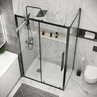 Душевой уголок Grossman Cosmo 130х100х195 120.K33.02.1310.42.00 (графит сатин/стекло прозрачное) - Превью изображения №2 — Интернет-магазин samo.by