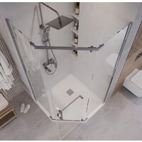 Душевой уголок Grossman Pragma 90x90x195 302.K33.03.9090.10.00 (хром/прозрачное стекло) - Превью изображения №10 — Интернет-магазин samo.by