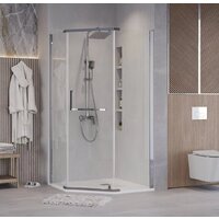 Душевой уголок Grossman Pragma 90x90x195 302.K33.03.9090.10.00 (хром/прозрачное стекло) - Превью изображения №9 — Интернет-магазин samo.by