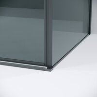 Душевой уголок Grossman Galaxy 100x80x195 120.K33.01.1080.42.10 (графит сатин/стекло тонированное) - Превью изображения №5 — Интернет-магазин samo.by