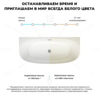 Ванна Wellsee Belle Spa 2.0 160x75 235801003 (пристенная ванна белый глянец, экран, ножки, сифон-автомат матовый черный) - Превью изображения №7 — Интернет-магазин samo.by