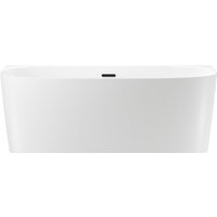 Wellsee Belle Spa 2.0 160x75 235801003 (пристенная ванна белый глянец, экран, ножки, сифон-автомат матовый черный)