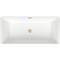 Ванна Wellsee DeSire 159,5x77 231501004 (отдельностоящая ванна белый глянец, экран, ножки, сифон-автомат золото) - Превью изображения №4 — Интернет-магазин samo.by