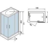 Душевая кабина WeltWasser WW500 Laine 1204 - Превью изображения №12 — Интернет-магазин samo.by