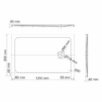 Душевой поддон Wasserkraft Rhin 44T07 - Превью изображения №2 — Интернет-магазин samo.by