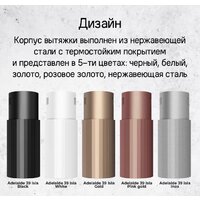 Кухонная вытяжка MAUNFELD Adelaide 39 Isla (розовое золото) - Превью изображения №20 — Интернет-магазин samo.by