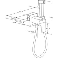 Гигиенический душ Roxen Caspia 500960-B (черный матовый) - Превью изображения №14 — Интернет-магазин samo.by