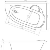 Ванна Lavinia Boho Bell Pro 170x110 R 3702170R - Превью изображения №6 — Интернет-магазин samo.by