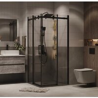 Душевой уголок Grossman Classic 80x80x195 300.K33.04.8080.21.00 (черный матовый/прозрачное стекло) - Превью изображения №17 — Интернет-магазин samo.by