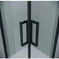 Душевой уголок Grossman Classic 80x80x195 300.K33.04.8080.21.00 (черный матовый/прозрачное стекло) - Превью изображения №3 — Интернет-магазин samo.by
