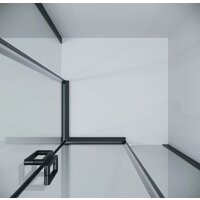 Душевой уголок Grossman Classic 80x80x195 300.K33.04.8080.21.00 (черный матовый/прозрачное стекло) - Превью изображения №6 — Интернет-магазин samo.by