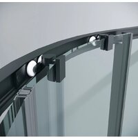 Душевой уголок Grossman Cosmo 80x80x195 301.K33.02.8080.21.00 (черный матовый/прозрачное стекло) - Превью изображения №4 — Интернет-магазин samo.by