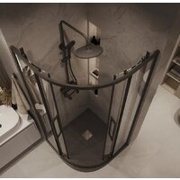 Душевой уголок Grossman Cosmo 80x80x195 301.K33.02.8080.21.00 (черный матовый/прозрачное стекло) - Превью изображения №10 — Интернет-магазин samo.by
