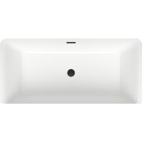 Ванна Wellsee DeSire 159,5x77 231501003 (отдельностоящая ванна белый глянец, экран, ножки, сифон-автомат матовый черный) - Превью изображения №4 — Интернет-магазин samo.by