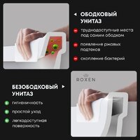 Унитаз подвесной Roxen Cube Bidet 530135-01X Rimless Soft Close с функцией биде - Превью изображения №12 — Интернет-магазин samo.by