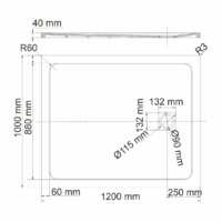 Душевой поддон Wasserkraft Rhin 44T10 - Превью изображения №2 — Интернет-магазин samo.by