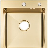 Кухонная мойка ARFEKA ECO AR 450*500 GOLD PVD NANO - Превью изображения №2 — Интернет-магазин samo.by