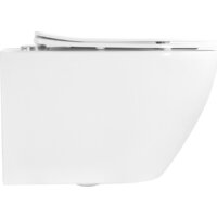 Унитаз подвесной Roxen Antares Tornado Long в комплекте с инсталляцией StounFix Dual Fresh 6 в 1 868411 (кнопка: белый глянцевая) - Превью изображения №8 — Интернет-магазин samo.by