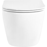 Унитаз подвесной Roxen Antares Tornado Long в комплекте с инсталляцией StounFix Dual Fresh 6 в 1 868411 (кнопка: белый глянцевая) - Превью изображения №7 — Интернет-магазин samo.by