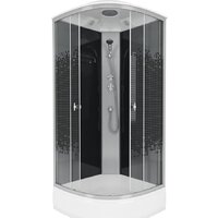 Душевая кабина Niagara NG-3504-14 90x90 (черный, мозаика стекло) - Превью изображения №2 — Интернет-магазин samo.by