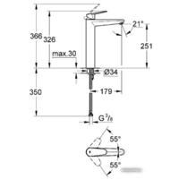 Смеситель Grohe Eurodisc Cosmopolitan 23432000 - Превью изображения №2 — Интернет-магазин samo.by