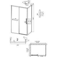 Душевой уголок Grossman Style 100x70x195 120.K33.05.1070.10.02 (хром/стекло шиншилла) - Превью изображения №12 — Интернет-магазин samo.by