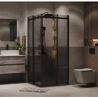 Душевой уголок Grossman Classic 80x80x195 300.K33.04.8080.21.10 (черный матовый/тонированное стекло) - Превью изображения №17 — Интернет-магазин samo.by
